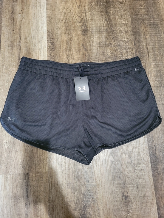 Under Armour Women's Black Mesh Running Shorts - Picture 3 of 13
